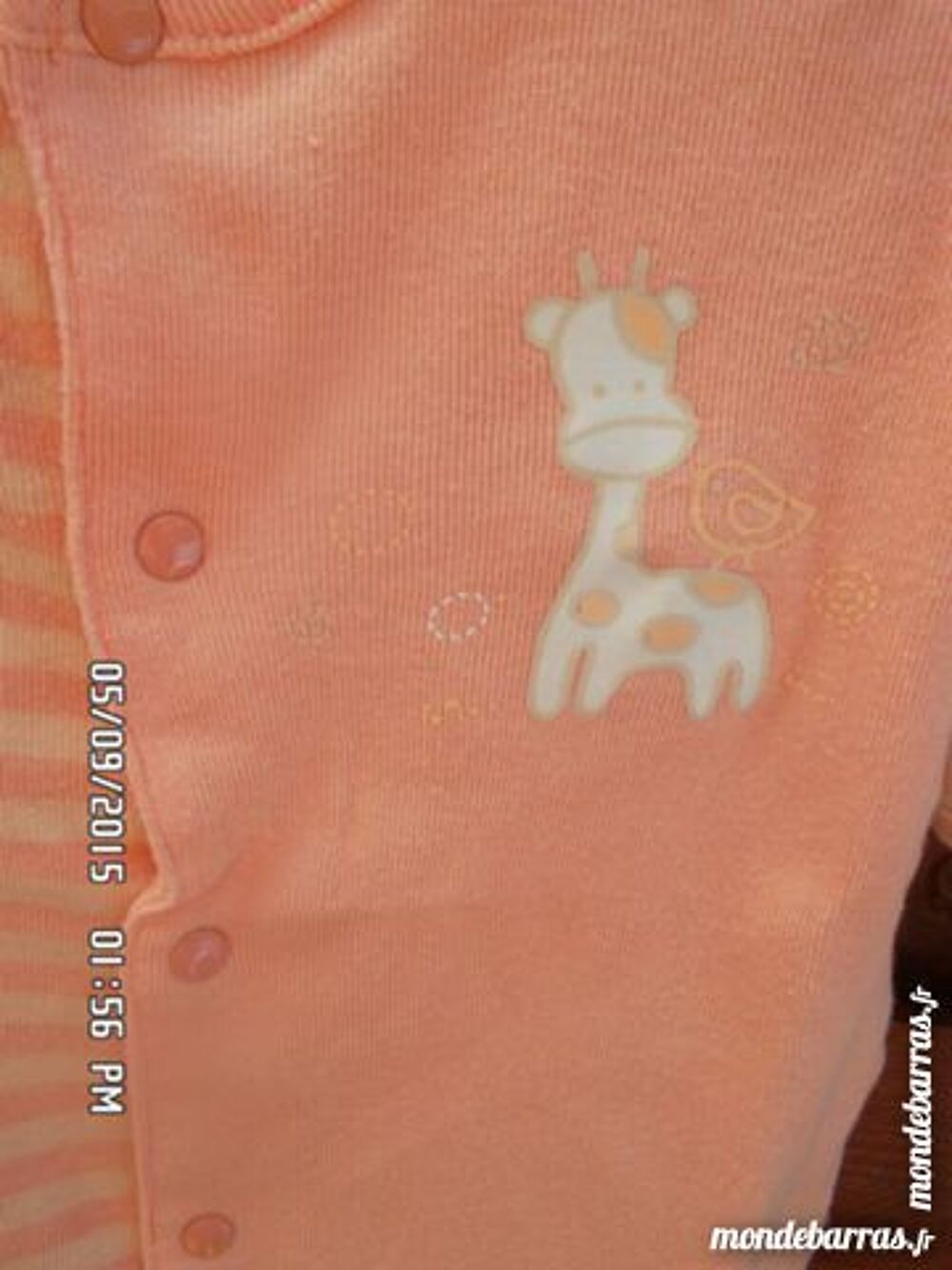 pyjama orange kiki60230 Vêtements enfants