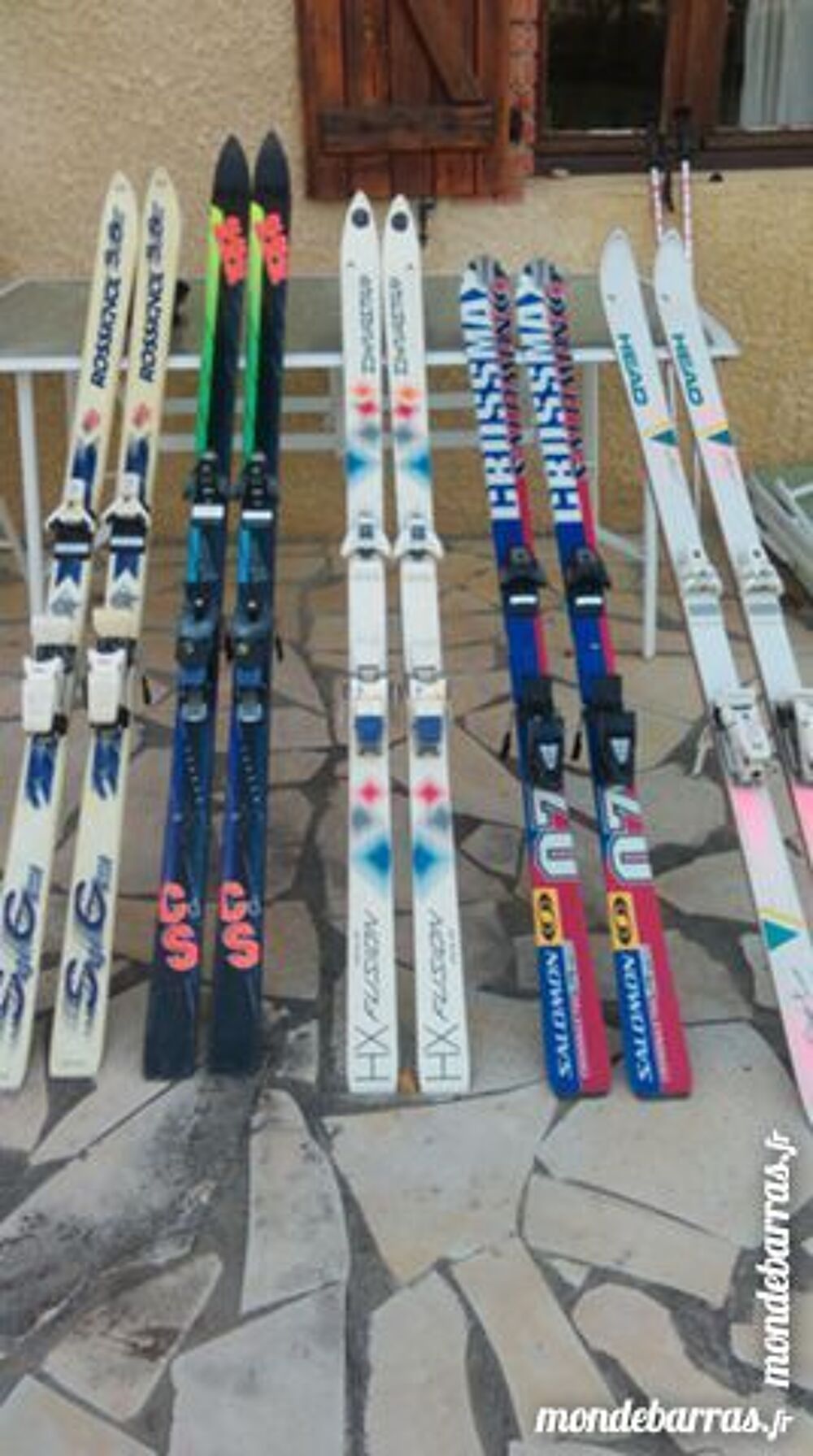 5 paires de ski Sports