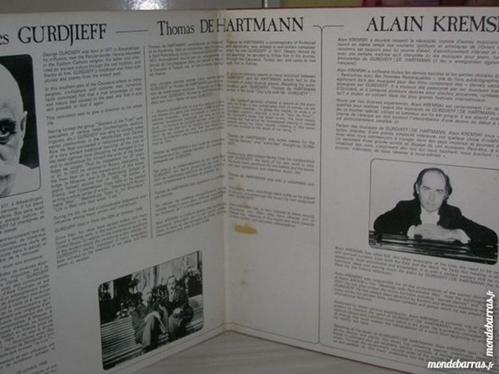 33 TOURS ALAIN KREMSKI Gurdjieff - De Hartmann CD et vinyles
