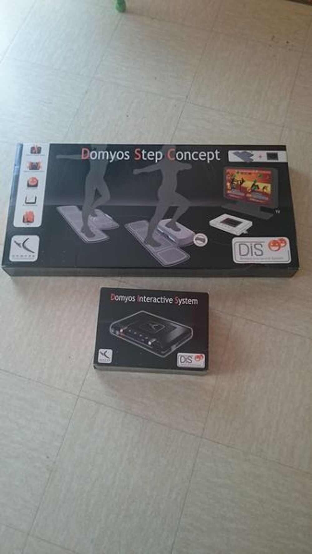Tapis DIS domyos interactive system+lecteur +cartouches Sports