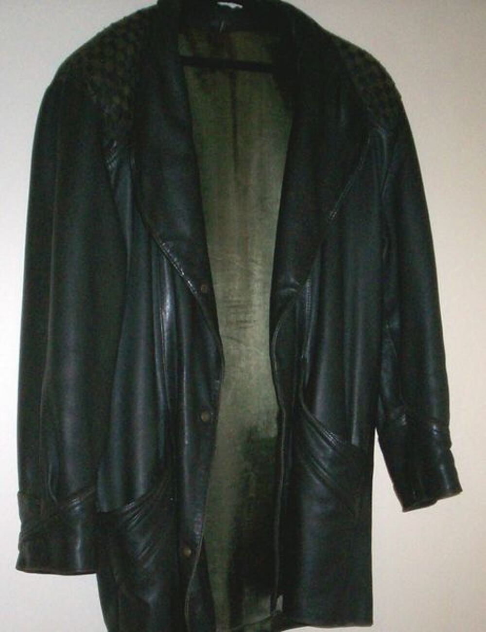 VESTE EN CUIR D'AGNEAU V&Eacute;RITABLE Vêtements