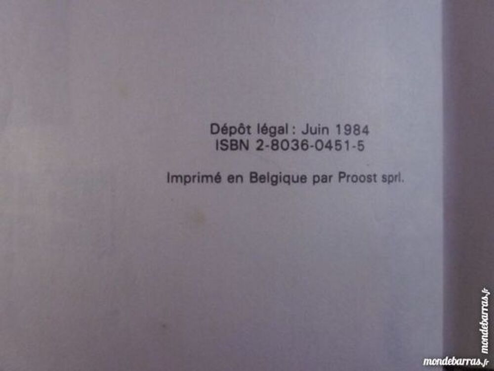 BD E O THORGAL N&deg; 6 LA CHUTE DE BREK ZARITH Livres et BD