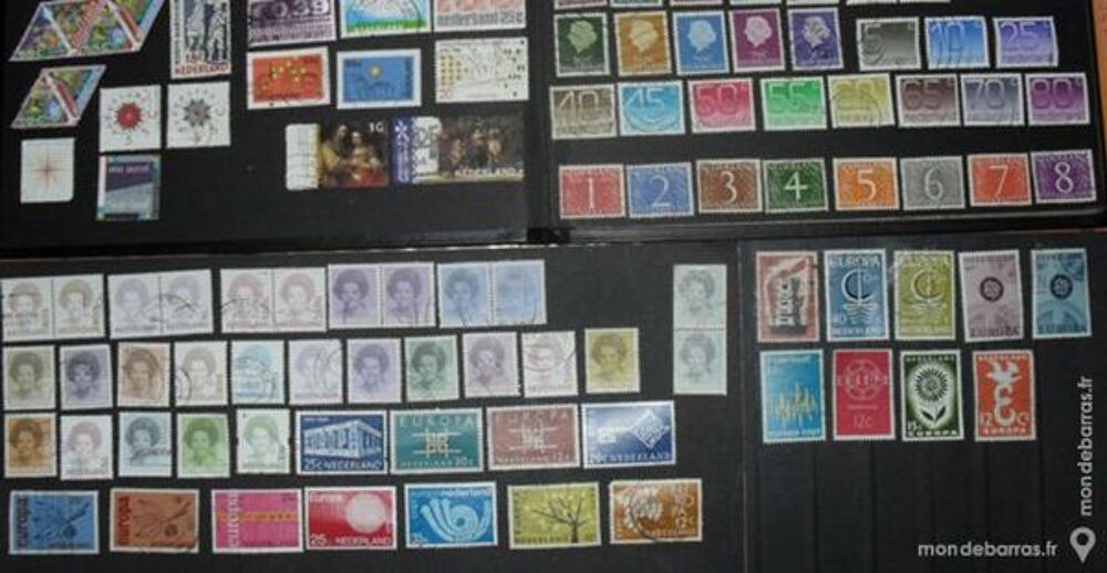 Lot de 178 timbres oblit&eacute;r&eacute;s des PAYS-BAS. 