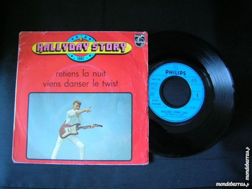 45 TOURS JOHNNY HALLYDAY Retiens la nuit N&deg;1 CD et vinyles