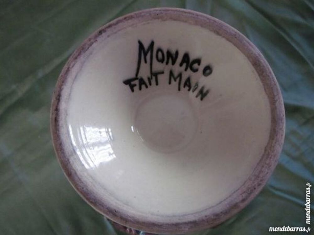 GRAND VASE MONACO DECOR POISSONS 
