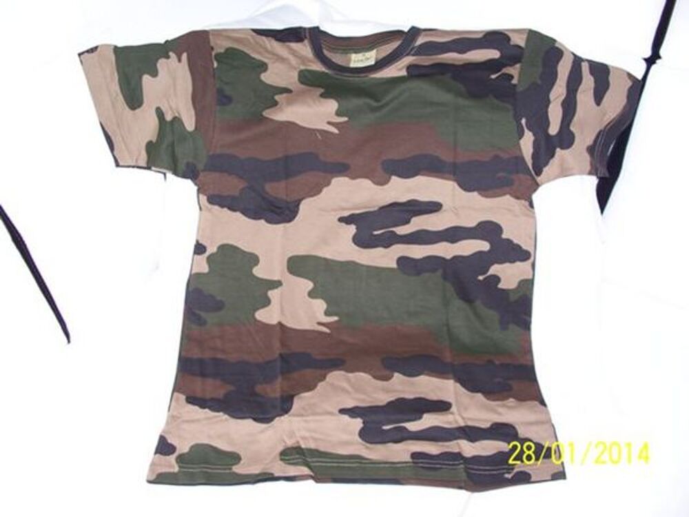 Tee shirt 100 % armee francaise cam ce neuf Vêtements