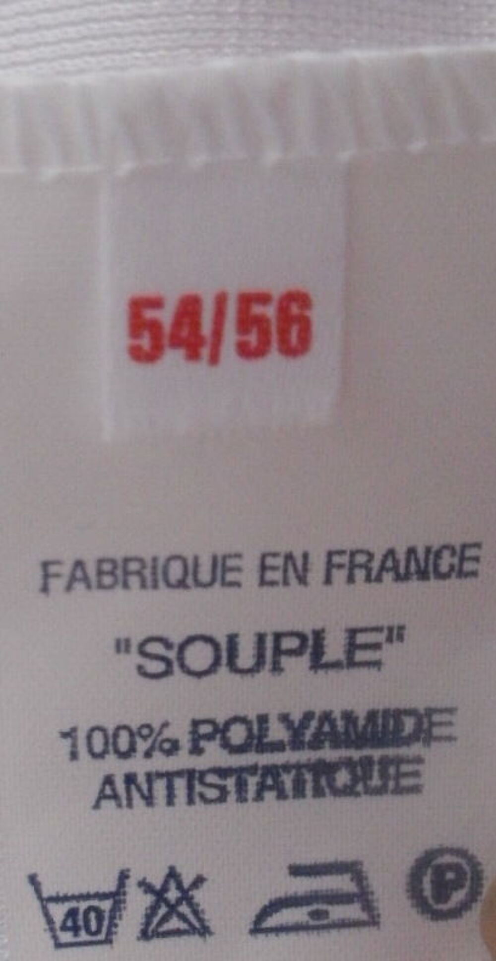 Fond de robe 54/56 Fabrication fran&ccedil;aise "SOUPLE", &eacute;cru Vêtements