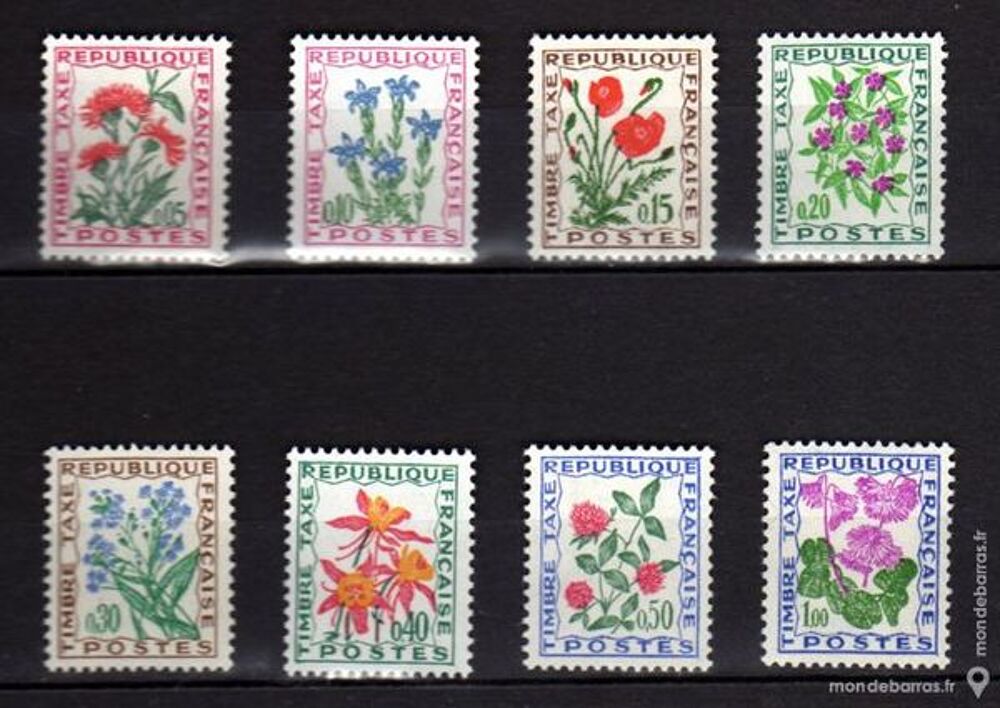 Timbres taxe France N&deg; 95 &agrave; 102 NEUFS** 