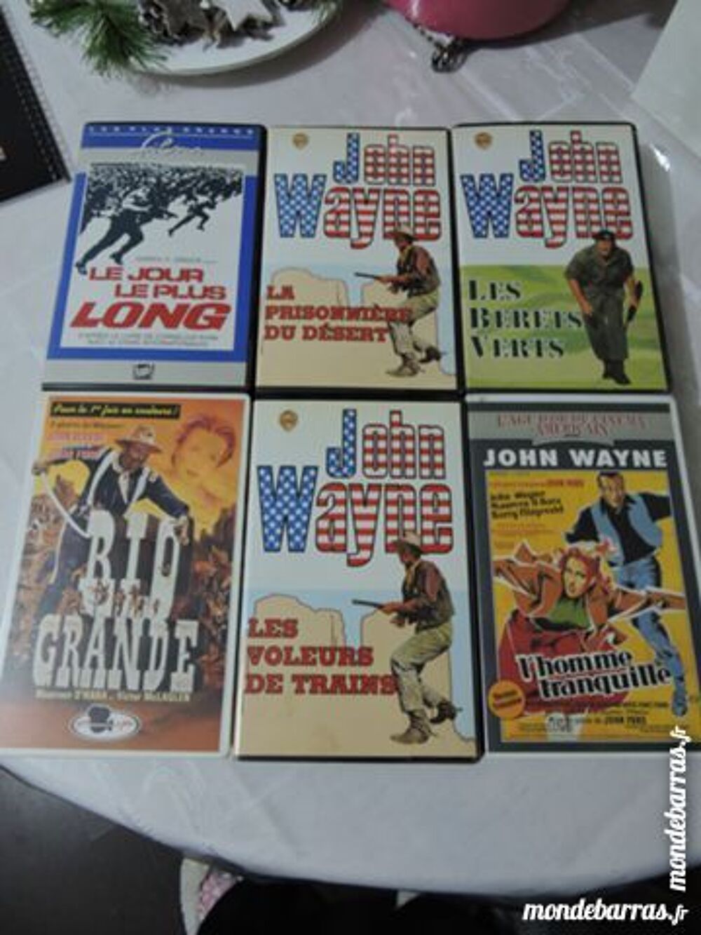 Cassettes VHS John Wayne DVD et blu-ray