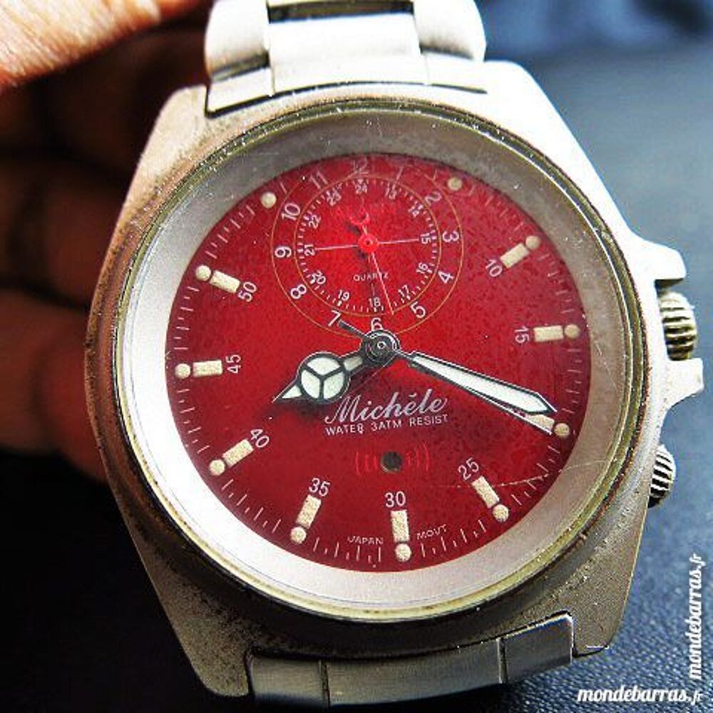 MICHELE RARE MONTRE ALARME analogique DIV0306 Bijoux et montres