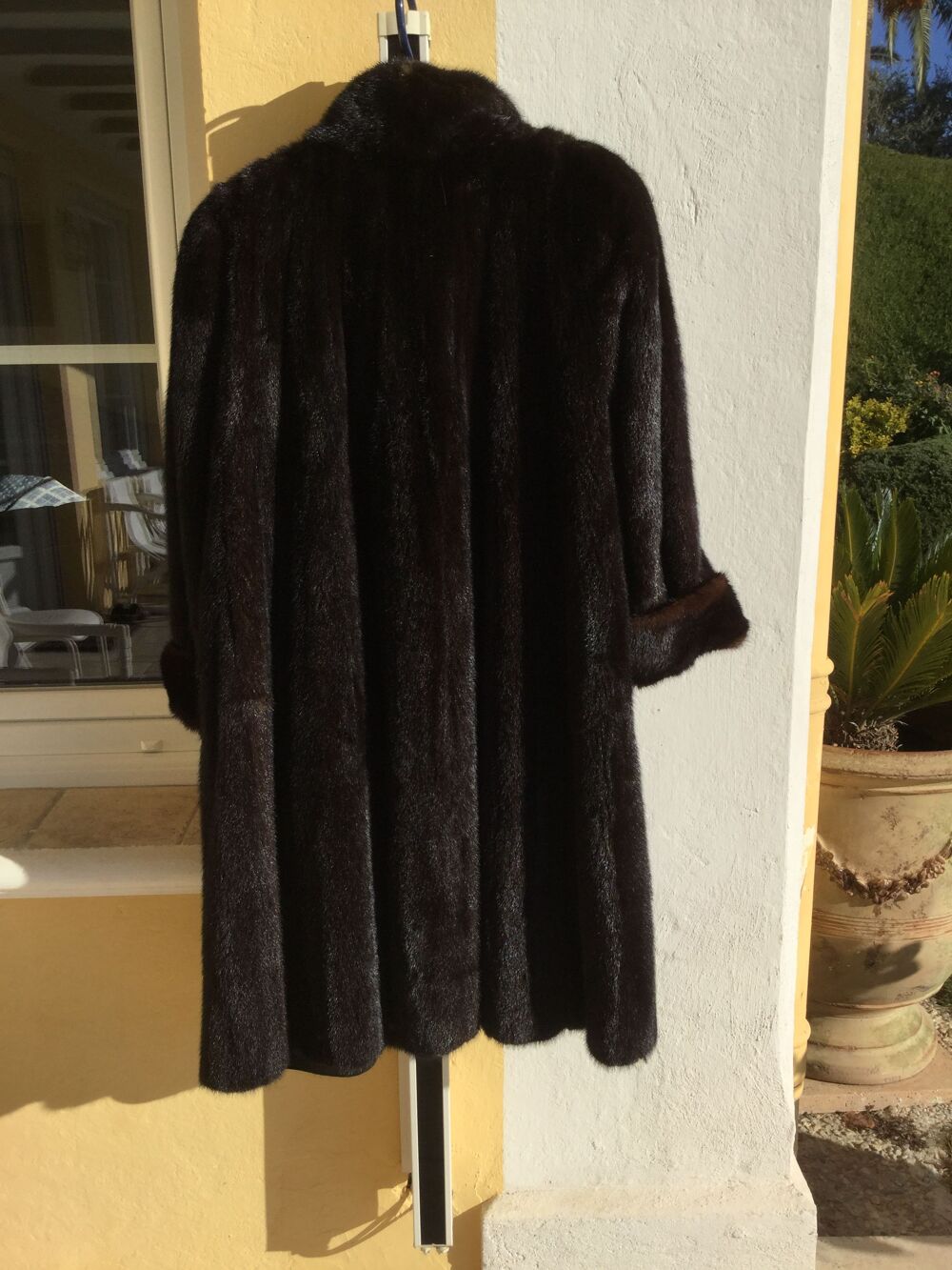 Manteau vison v&eacute;ritable long Vêtements