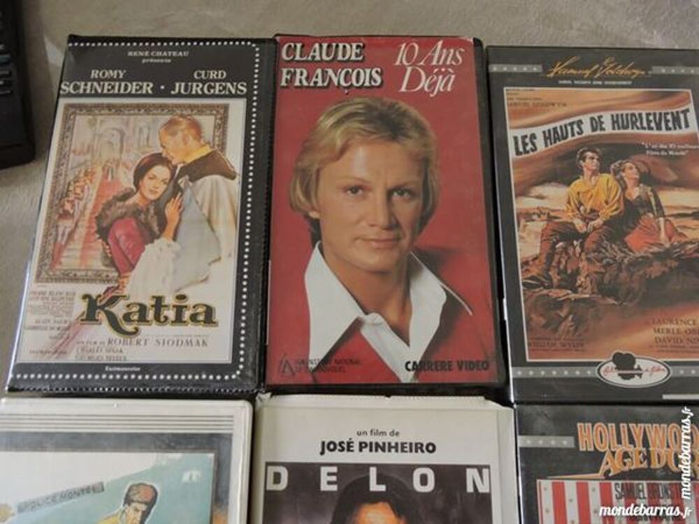 6 cassettes VHS DVD et blu-ray