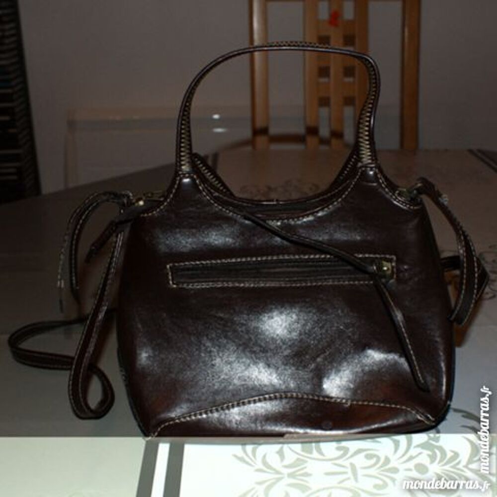 Sac marron similicuir vintage Maroquinerie