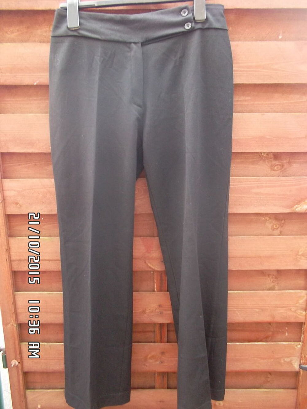 PANTALON NOIR T.5*JUSTE 3E*KIKI60230 Vêtements
