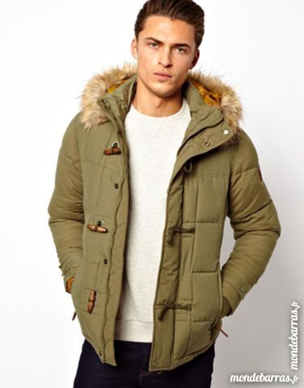 Manteau/Parka verte Pull and Bear Vêtements