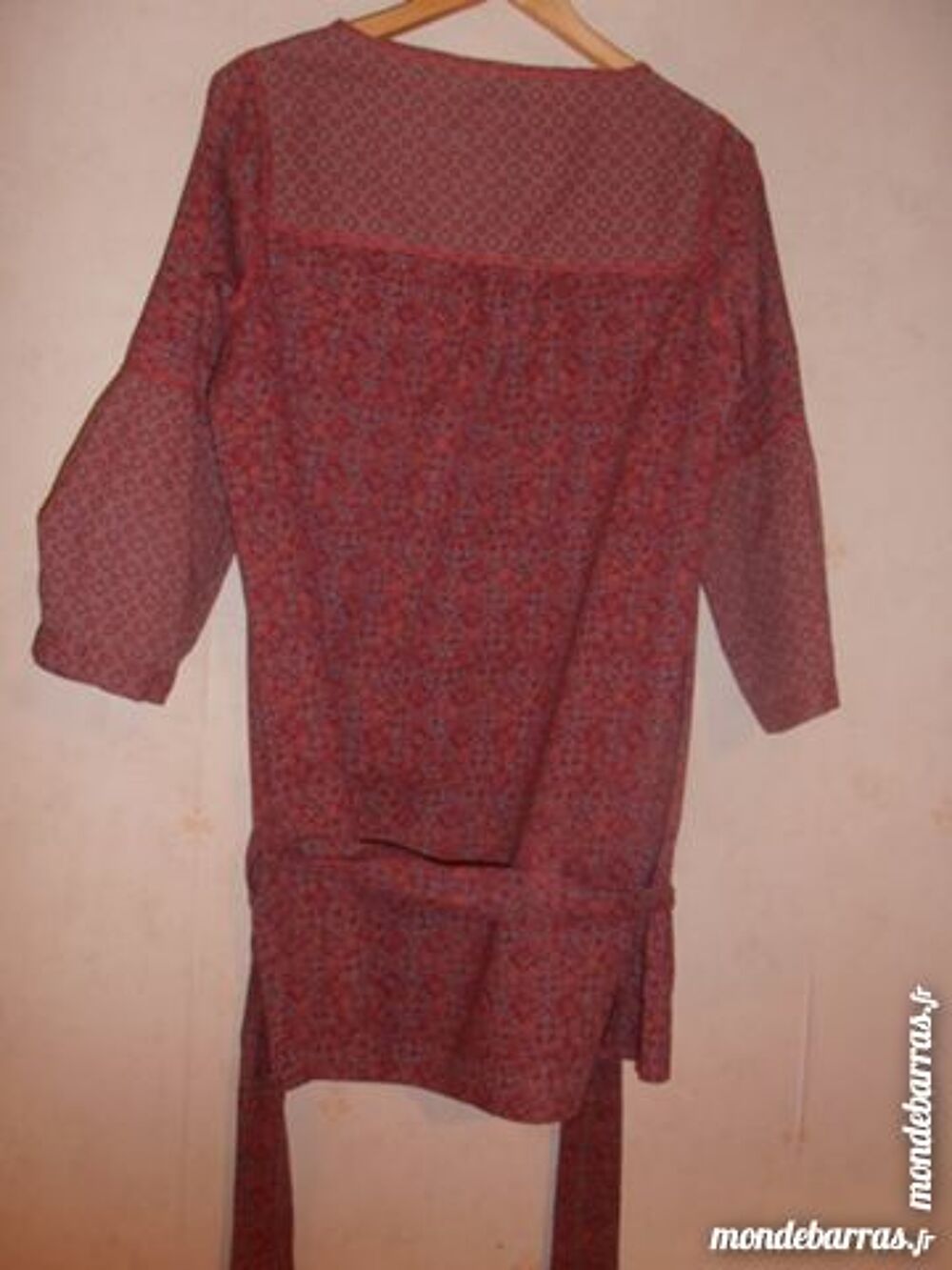 Tunique beige et orang&eacute;e Vêtements