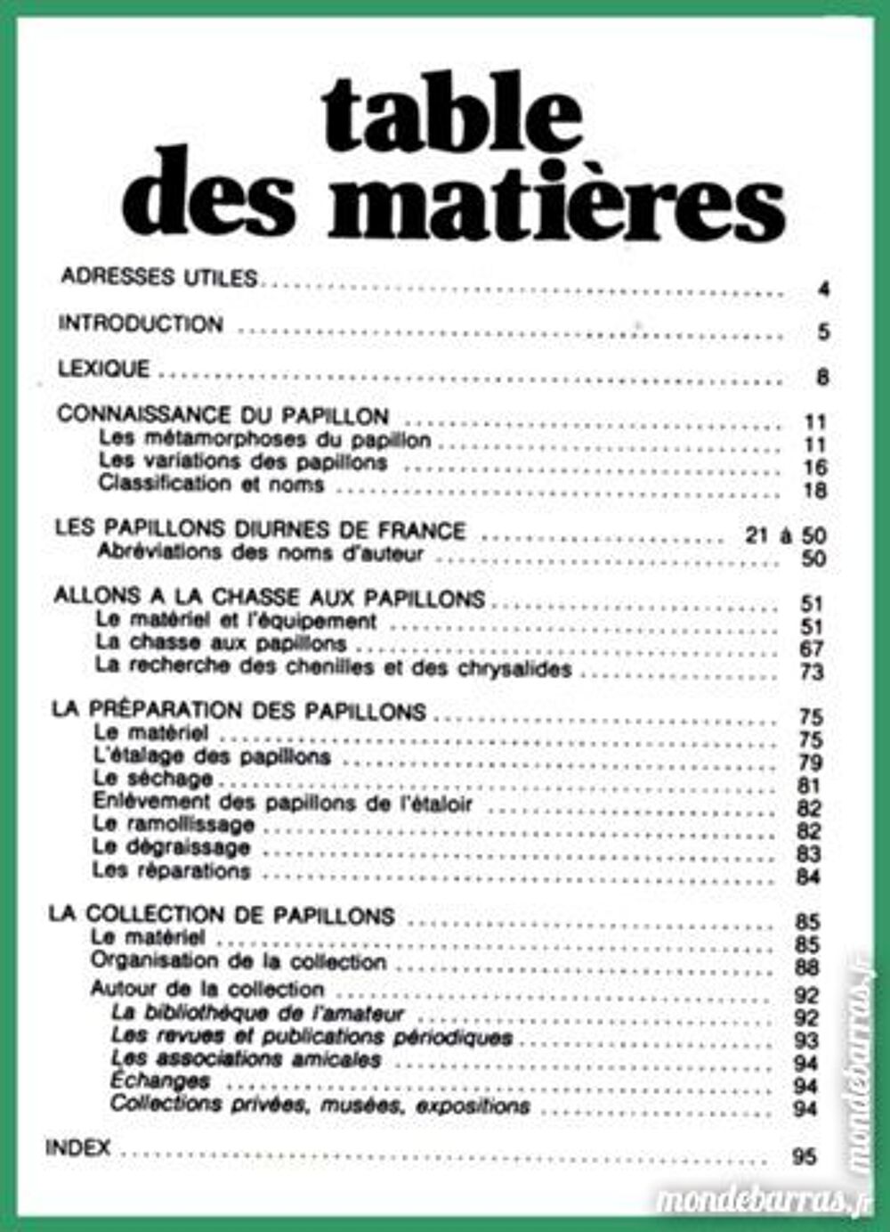 COLLECTIONNER LES PAPILLONS / les-livres-de-jac Livres et BD