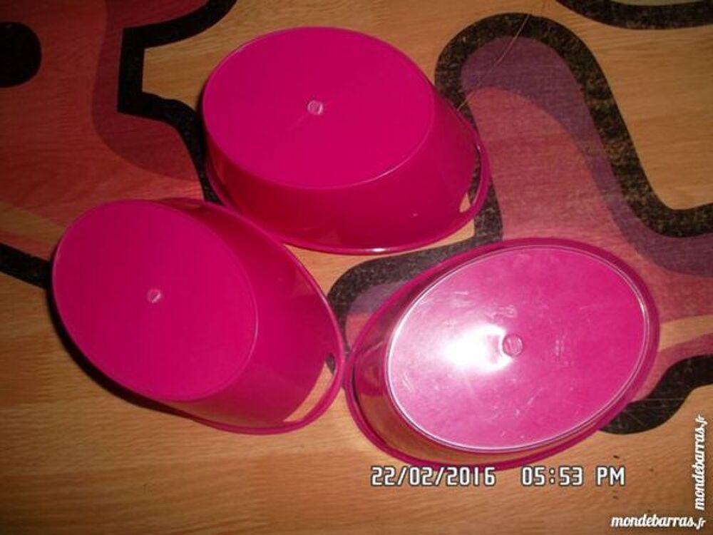 3 petites pani&egrave;res roses Cuisine