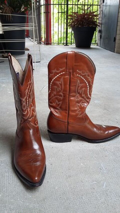 Bottes homme Santiag marron clair 0 Paris 20 (75)