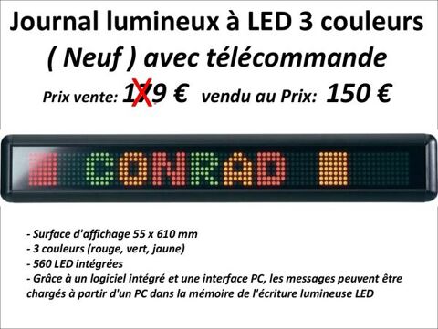 Journal lumineux  LED 3 couleurs 150 trchy (91)