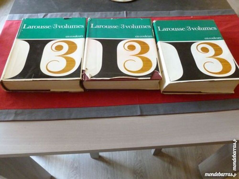 Dictionnaire LAROUSSE 3 volumes en couleur Livres et BD