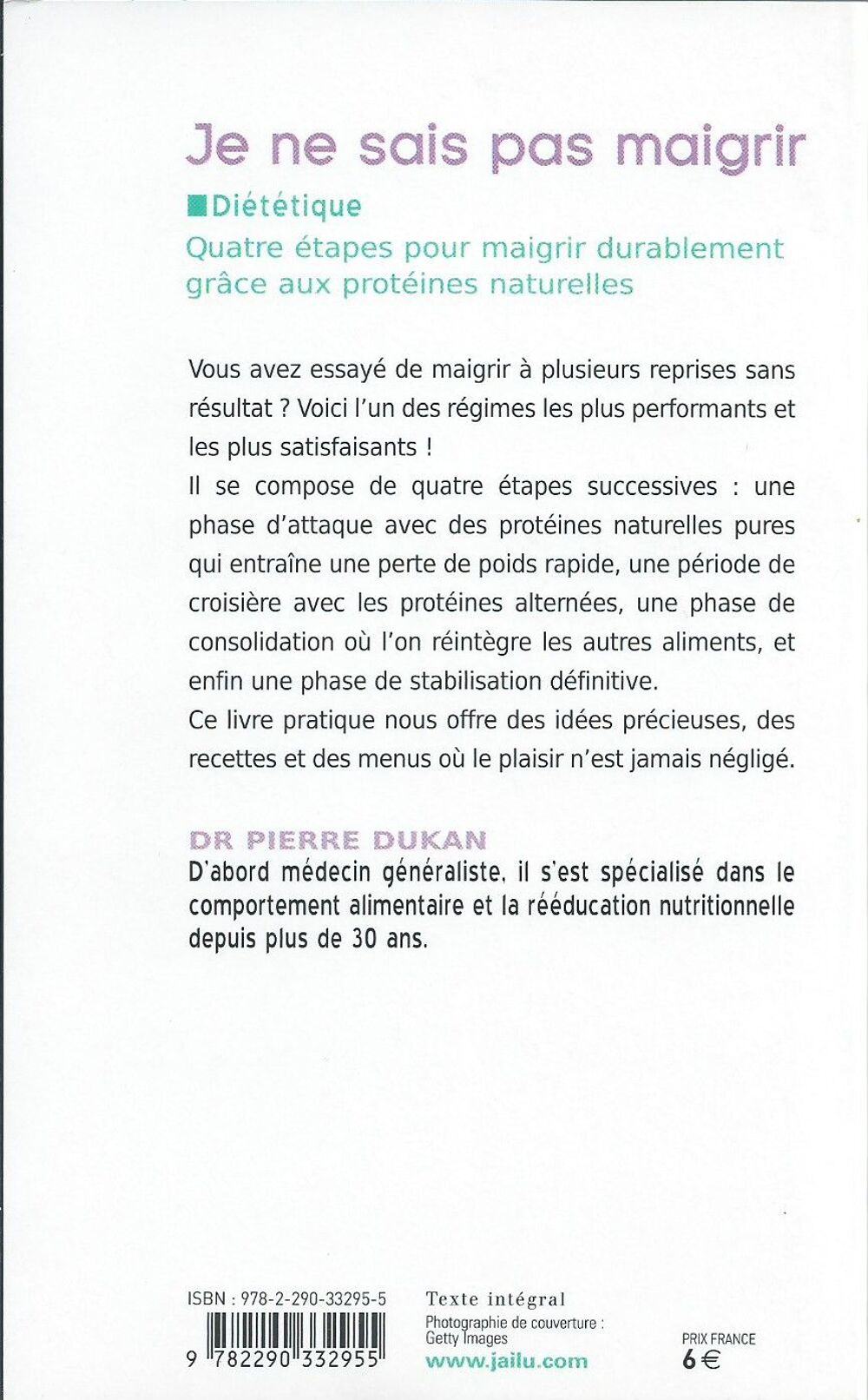  livre de cuisine , je ne sais pas maigrir de Pierre Dukan Livres et BD