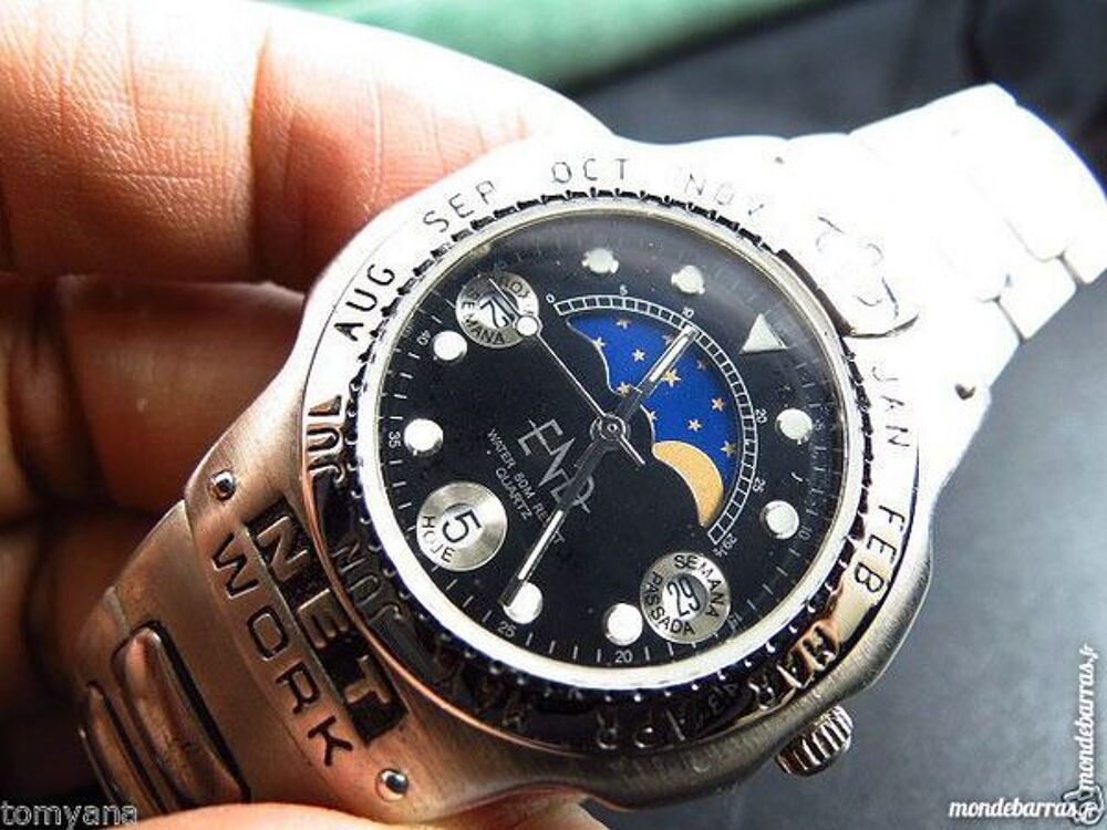 NETWORK MOONPHASE montre triple date DIV0419 Bijoux et montres