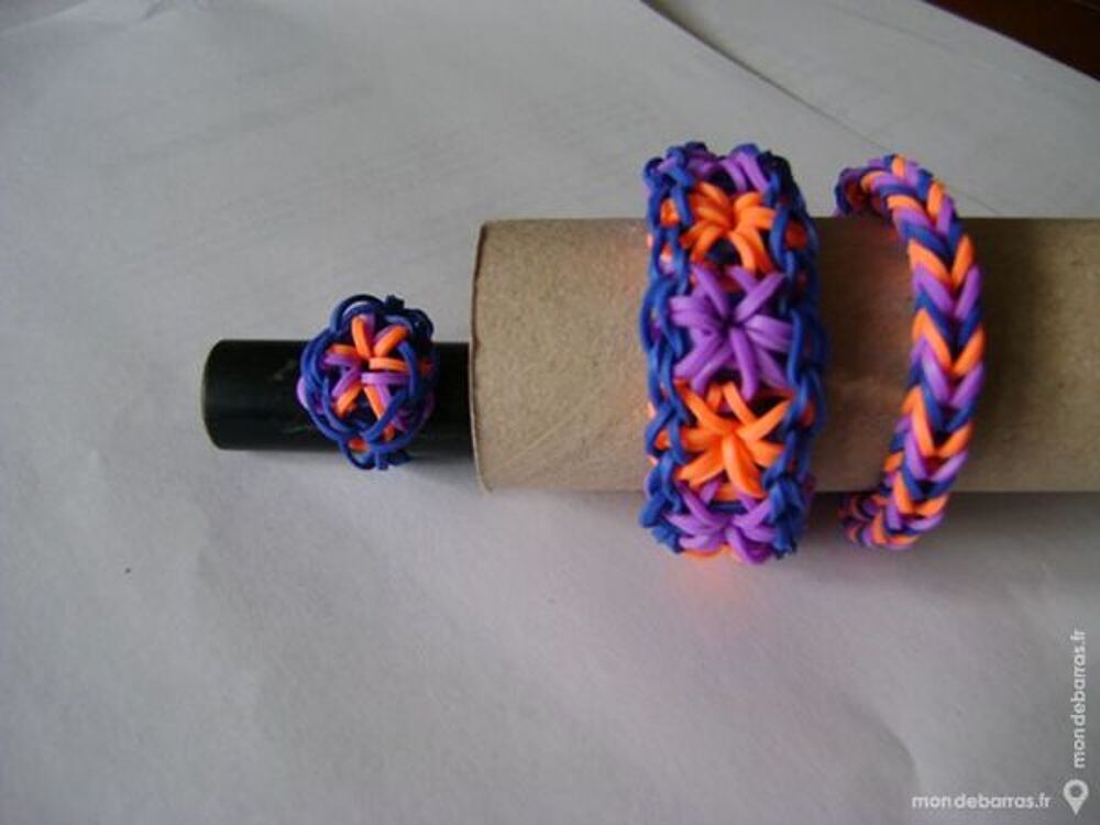 Bracelets et bagues rainbow loom Bijoux et montres