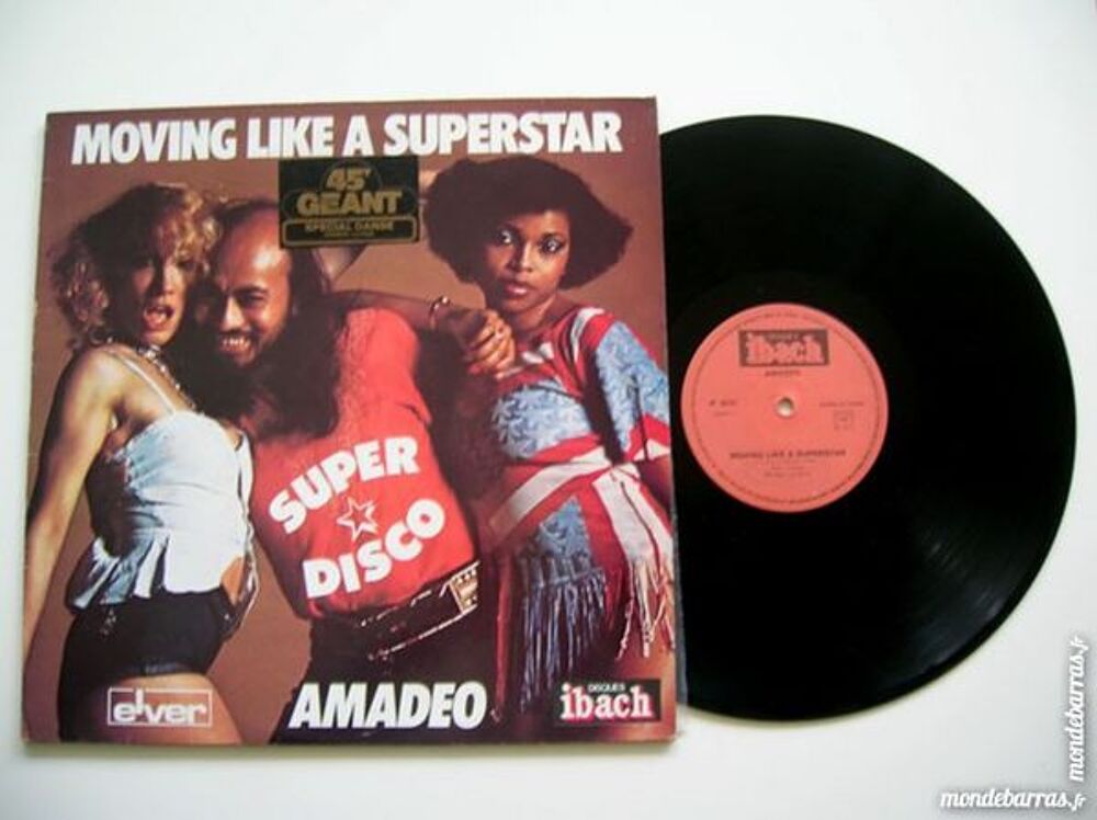 MAXI 45 TOURS AMADEO Moving like a superstar CD et vinyles
