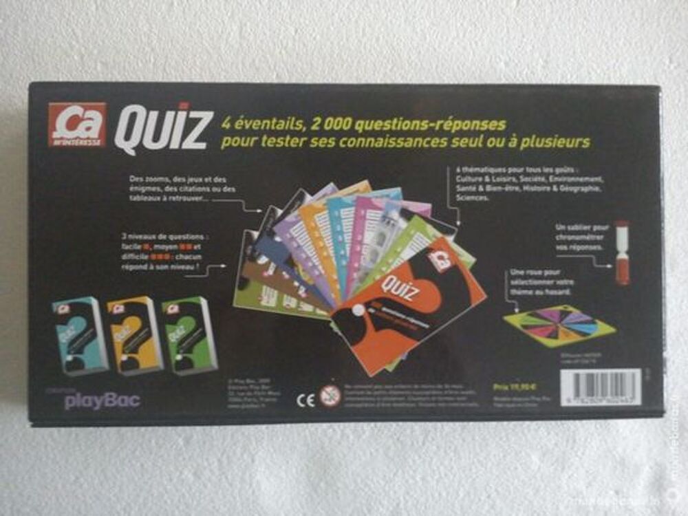 Quiz &ccedil;a m'int&eacute;resse Jeux / jouets