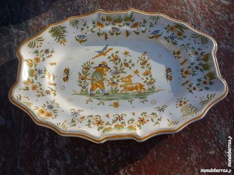 Grand plat faïence de Moustiers 45 Castres (81)