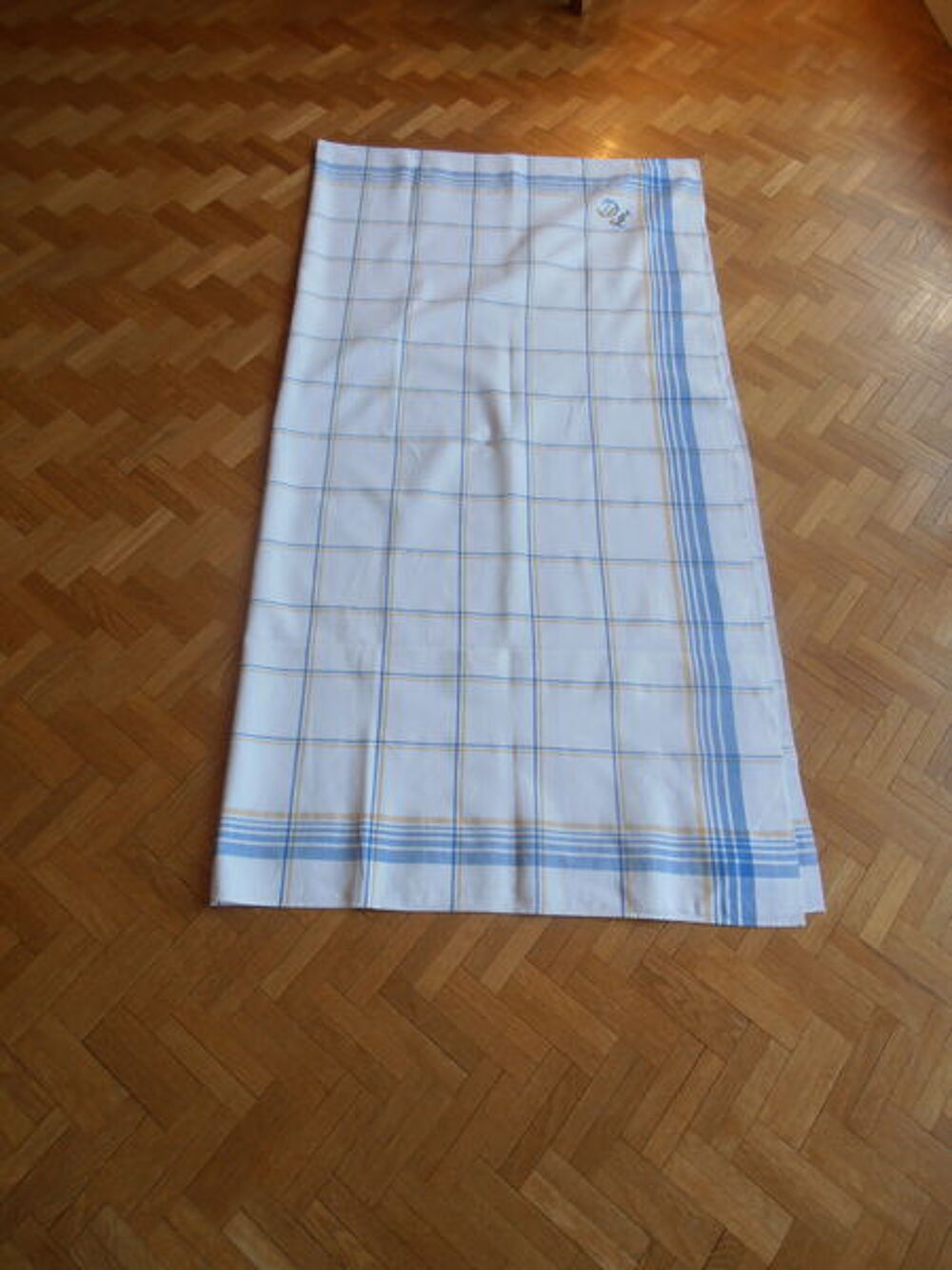 Nappe carreaux orange et bleus (79) Cuisine