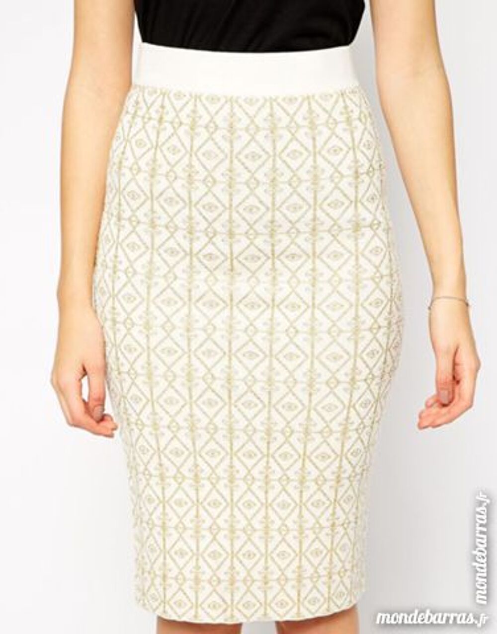 Asos - Jupe Fourreau Coordonn&eacute;e Mi-Longue Avec Imp Vêtements