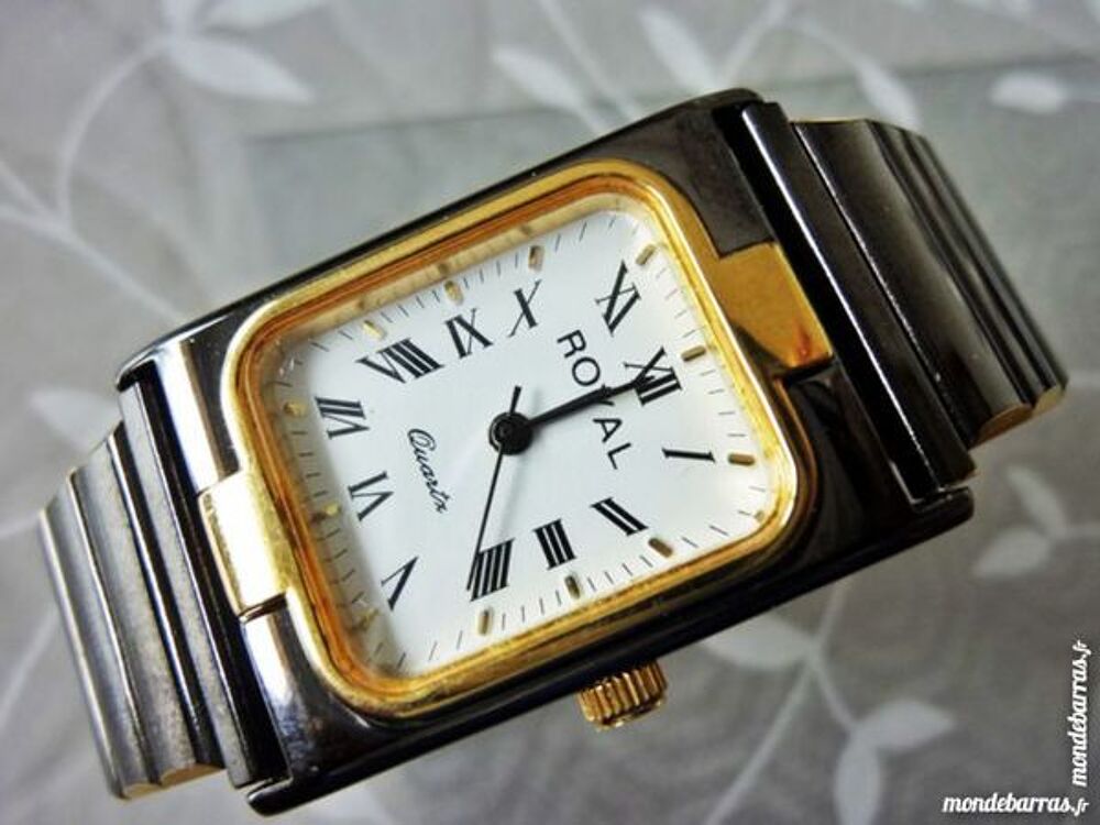 ROYAL montre unisex chrome noir ROA0001 Bijoux et montres