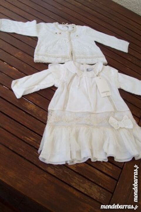 robe et gilet crmonie fille 9 mois 20 Outreau (62)