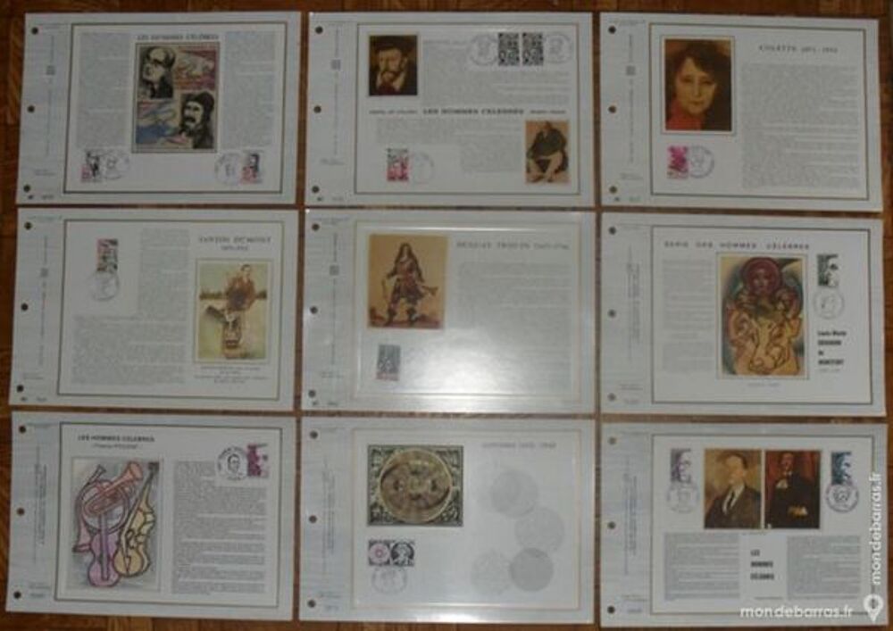 60 Feuillets Philat&eacute;liques CEF C&eacute;l&eacute;brit&eacute;s 