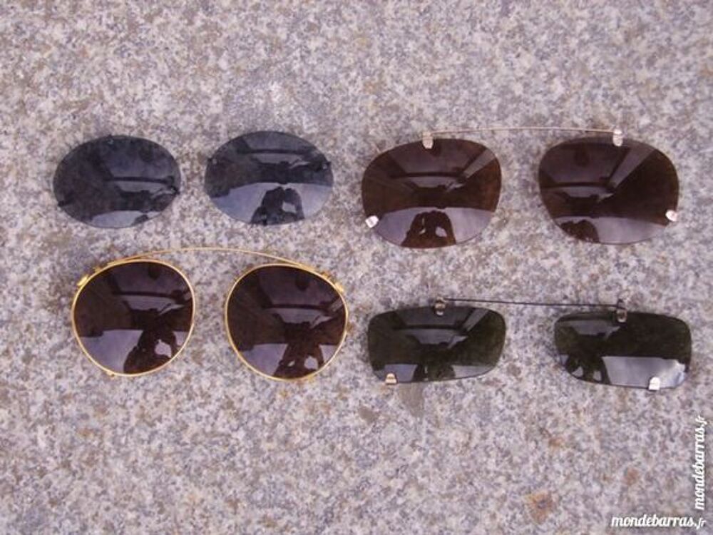 Clips Solaires diff&eacute;rents mod&egrave;les Bijoux et montres