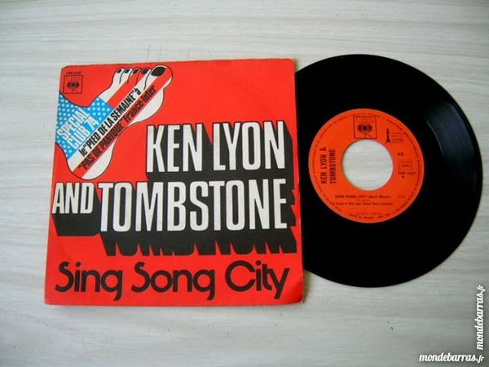 45 TOURS KEN LYON AND TOMBSTONE Sing Song City CD et vinyles