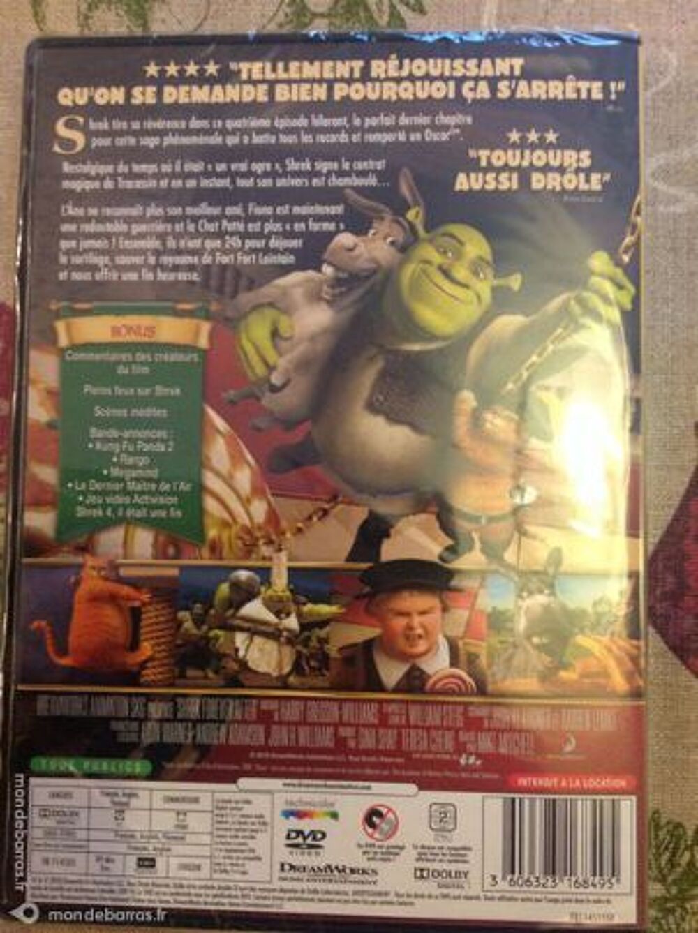 Shrek 4 il &eacute;tait une fin neuf sous blister DVD et blu-ray