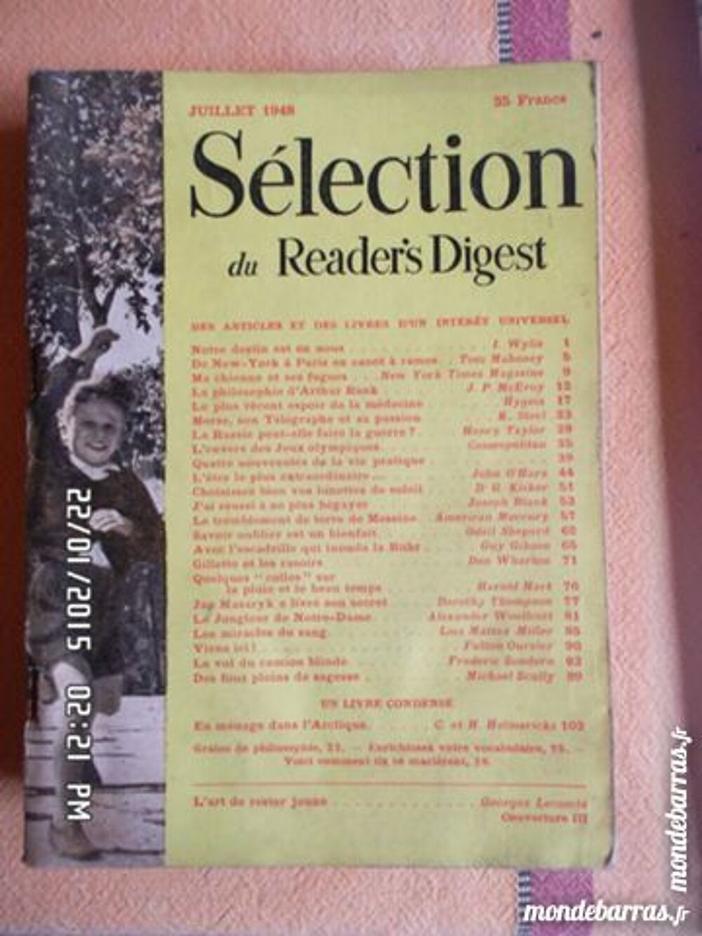SELECTION DU READER'S DIGEST*5E*KIKI60230 Livres et BD