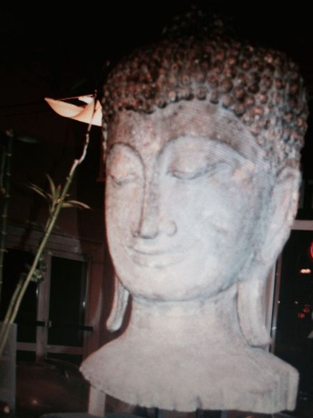 T&ecirc;te tha&iuml;landaise en tek massif d.origine Décoration