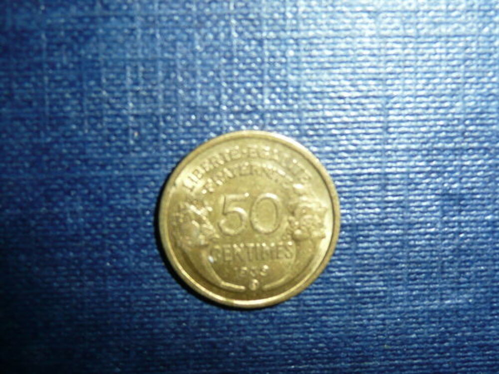 Pi&egrave;ce 50 centimes Morlon 1939 B 