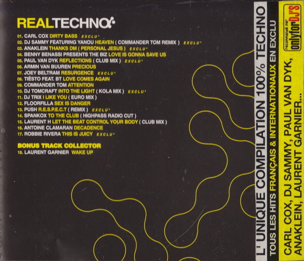 CD Real techno
CD et vinyles