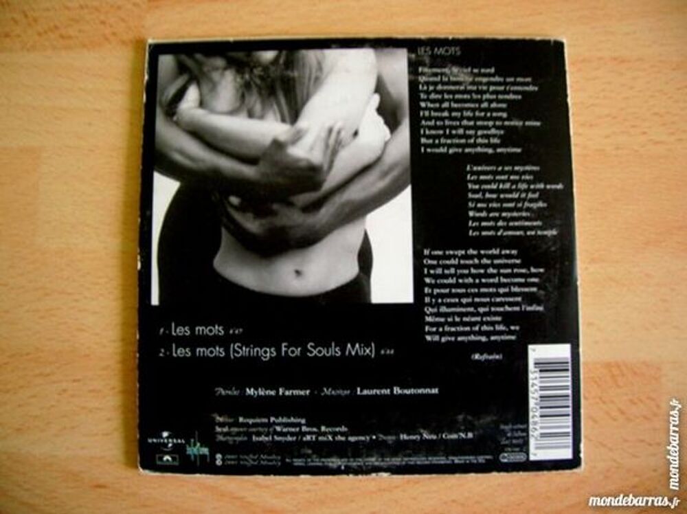 CD FARMER et SEAL Les mots CD et vinyles