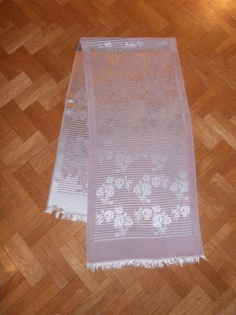 Echarpe satin rosée argentée (77) 3 Tours (37)