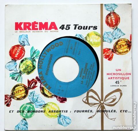 Disque Vinyle publicitaire bonbons KREMA 8 Paris 14 (75)
