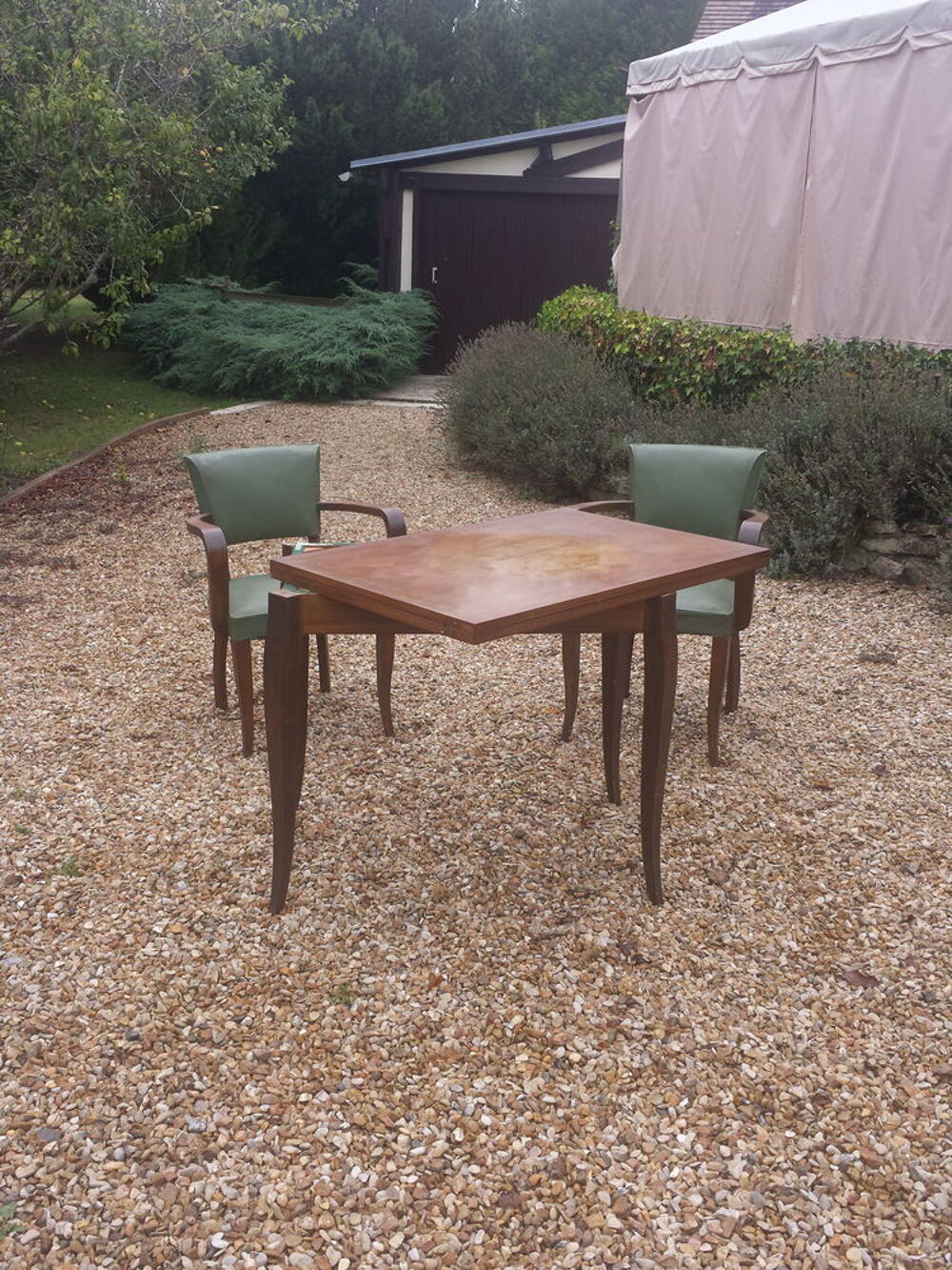 Table de bridge et ses 2 fauteuils Meubles