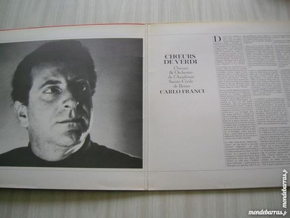 33 TOURS CARLO FRANCI Choeurs de Verdi CD et vinyles