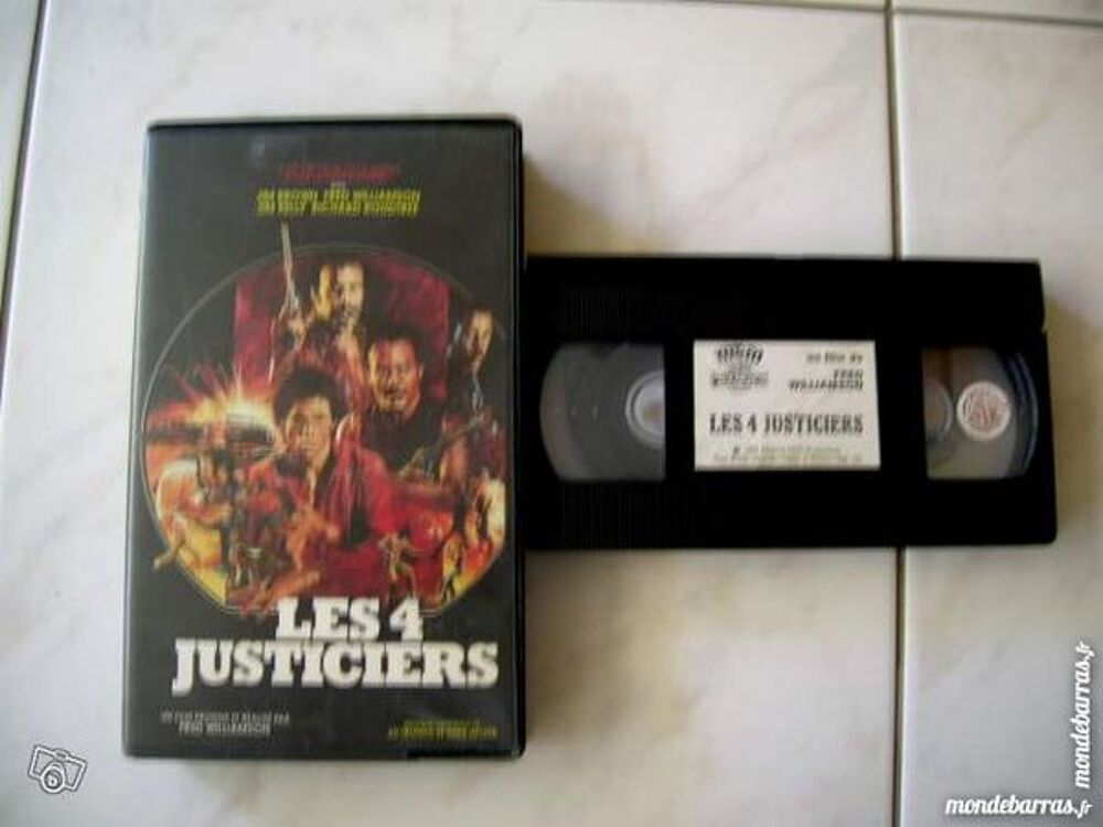 K7 VHS LES 4 JUSTICIERS - Blaxploitation Film DVD et blu-ray