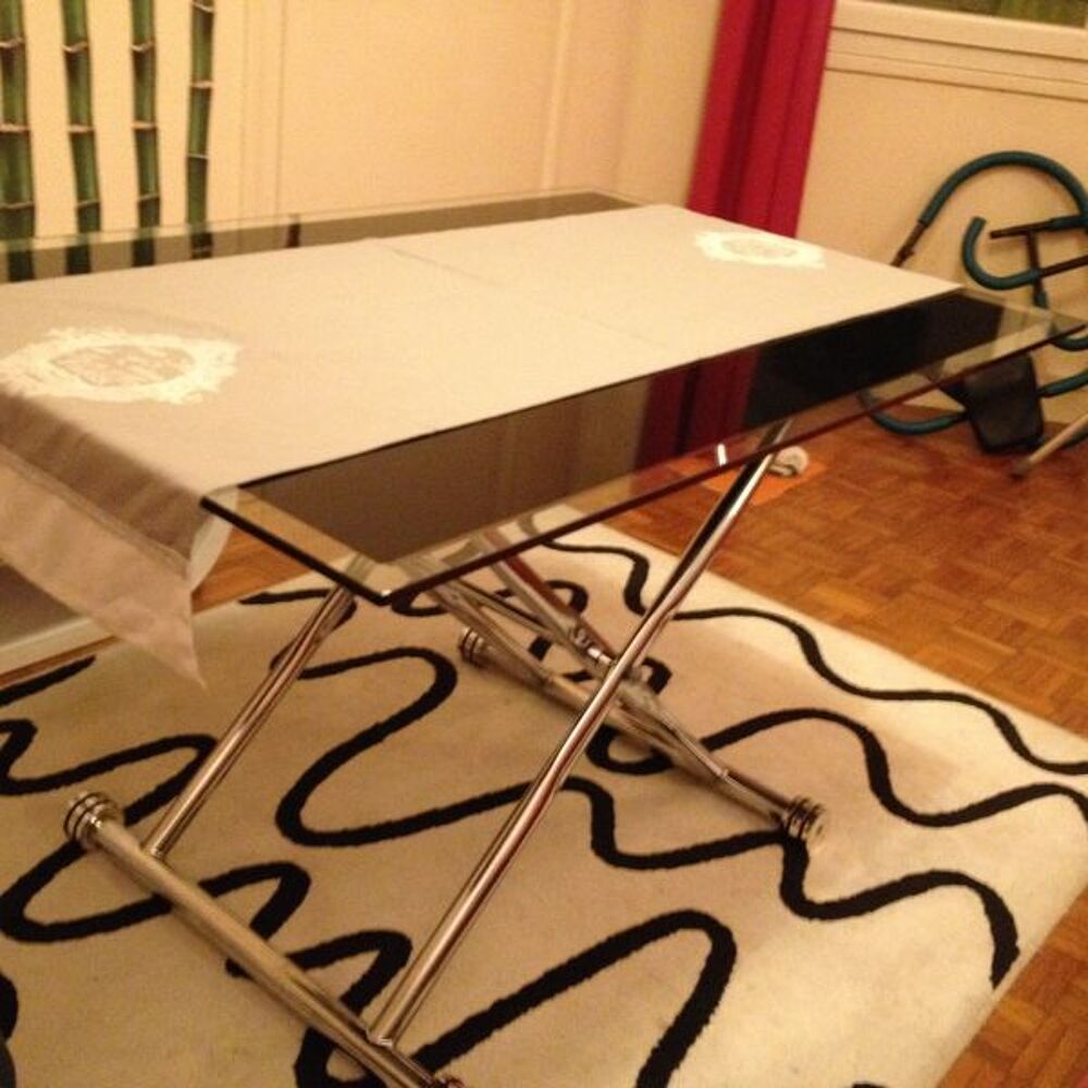 Table Basse ou Haute Verre Trempe Meubles